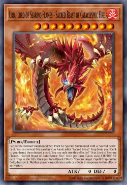 Uria, Lord of Searing Flames - Sacred Beast of Cataclysmic Fire 「EN」