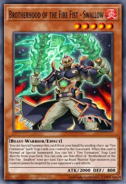 Brotherhood of the Fire Fist - Swallow #EN027 · Yu-Gi-Oh!