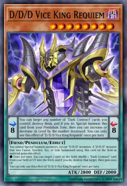 D/D/D Vice King Requiem #EN002 · Yu-Gi-Oh!