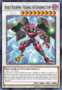 Assault Blackwing - Kusanagi the Gathering Storm #EN026 · Yu-Gi-Oh!