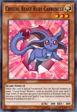 Crystal Beast Ruby Carbuncle 「EN」