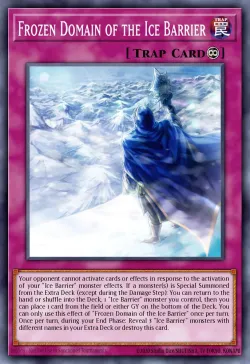 Frozen Domain of the Ice Barrier #EN008 · Yu-Gi-Oh!