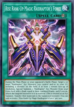 Rise Rank-Up-Magic Raidraptor's Force 「EN」