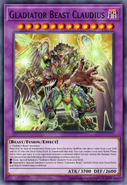 Gladiator Beast Claudius #EN038 · Yu-Gi-Oh!