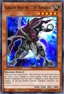 Karakuri Ninja mdl 7749 "Nanashick" #EN031 · Yu-Gi-Oh!