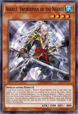Avance, Swordsman of the Nekroz #EN024 · Yu-Gi-Oh!