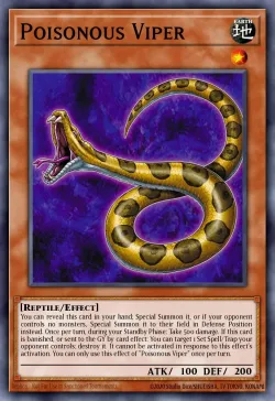 Poisonous Viper #EN030 · Yu-Gi-Oh!