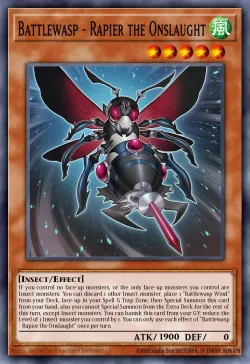 Battlewasp - Rapier the Onslaught #EN009 · Yu-Gi-Oh!