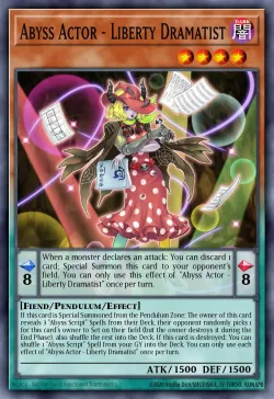 Abyss Actor - Liberty Dramatist #EN016 · Yu-Gi-Oh!