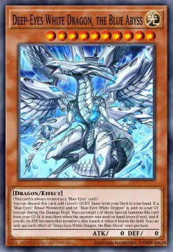 Deep-Eyes White Dragon, the Blue Abyss 「EN」