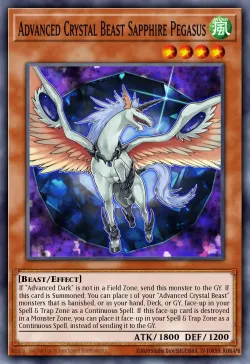 Advanced Crystal Beast Sapphire Pegasus #EN015 · Yu-Gi-Oh!