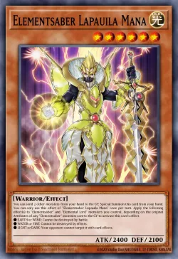 Elementsaber Lapauila Mana #EN025 · Yu-Gi-Oh!