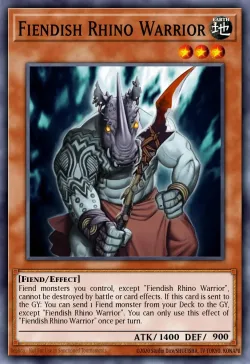 Fiendish Rhino Warrior 「EN」
