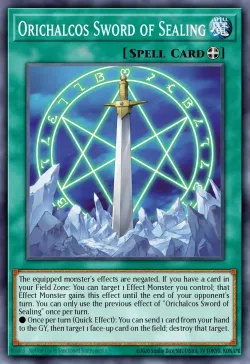 Orichalcos Sword of Sealing #EN022 · Yu-Gi-Oh!