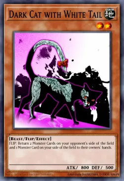 Dark Cat with White Tail 「EN」
