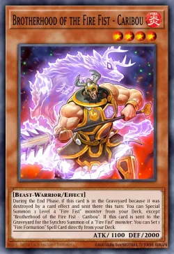 Brotherhood of the Fire Fist - Caribou #EN080 · Yu-Gi-Oh!