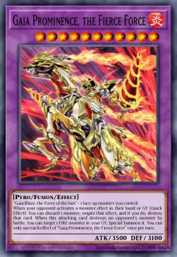 Gaia Prominence, the Fierce Force #EN033 · Yu-Gi-Oh!
