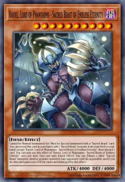 Infinity of the Sacred Beasts - Raviel, Lord of Phantasms #EN007 · Yu-Gi-Oh!
