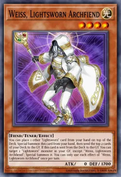 Weiss, Lightsworn Archfiend 「EN」