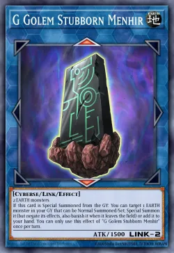 G Golem Stubborn Menhir 「EN」