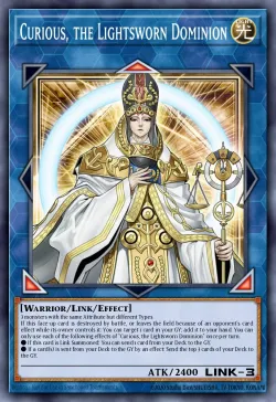 Curious, the Lightsworn Dominion #EN091 · Yu-Gi-Oh!