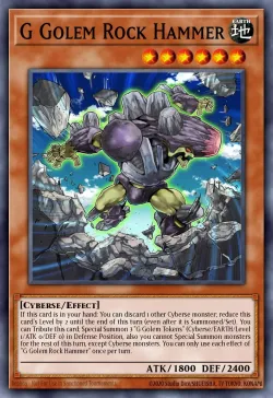 G Golem Rock Hammer 「EN」